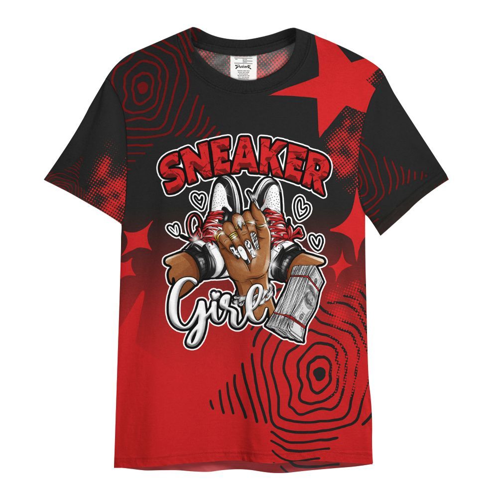 Shirt To Match Low Bred 11s - Sneakerz Girlz Unique Starz All Over Print