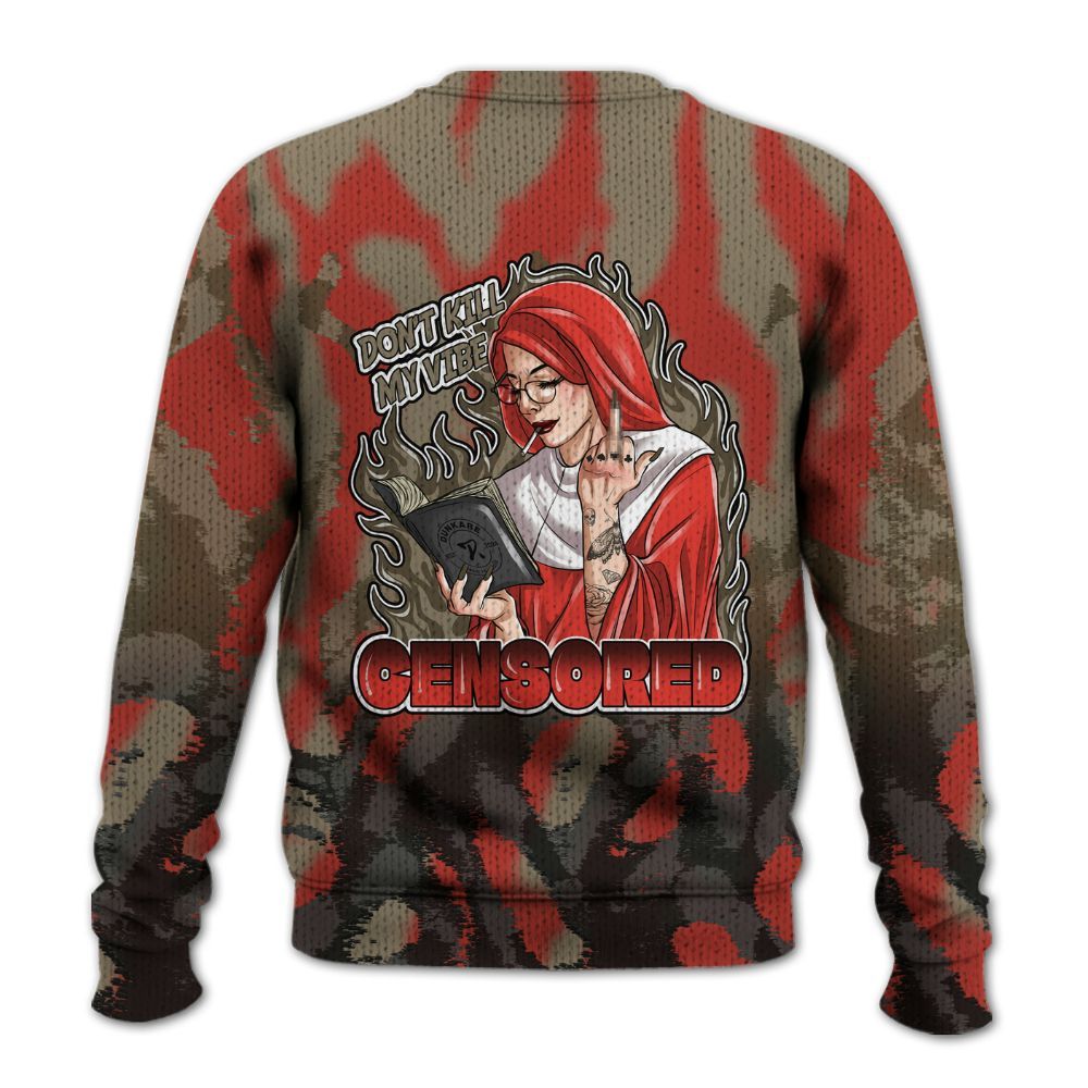 Knitted Sweater To Match Olive 9s - Censoredz Burn