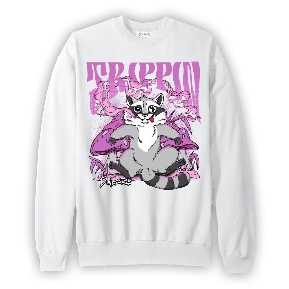 Sweatshirt To match Hyper Violet 4s Sweatshirt - Trippin Raccoon Graphic 1405 DNY