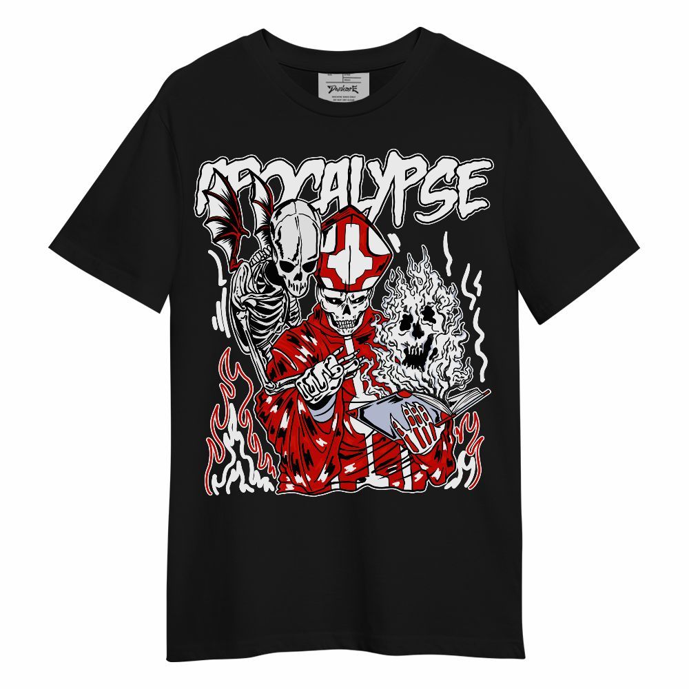 Shirt To Match Fire Red 6s - Apocalypse Skeleton Unisex Shirt