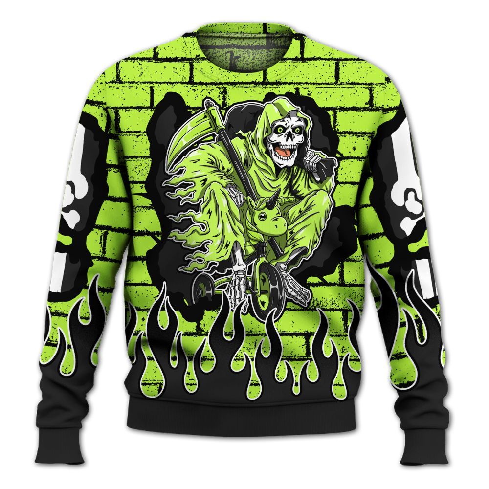 Sweatshirt To Match Air Force 1 Low Dance Volt - Self Make Skeleton Crashed All Over Print