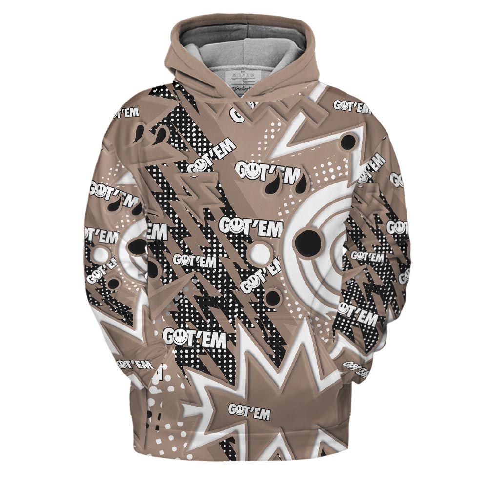 Hoodie To Match OG Latte 1s Hoodie, Retro Vintage 90s Hoodie Outfit 903 NCT