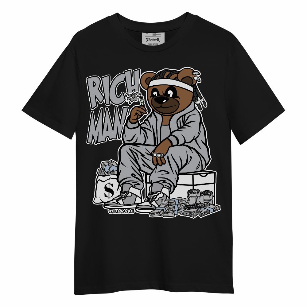 Shirt To Match Low OG Wolf Grey 1s - Rich Man Bear Unisex Shirt