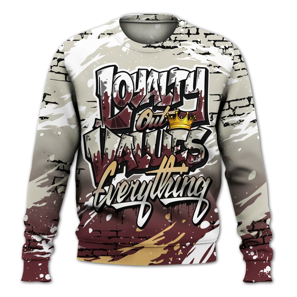 Sweatshirt To Match Legacy 312 Year Of The Snake - Values Of Loyalty Drip All Over Print