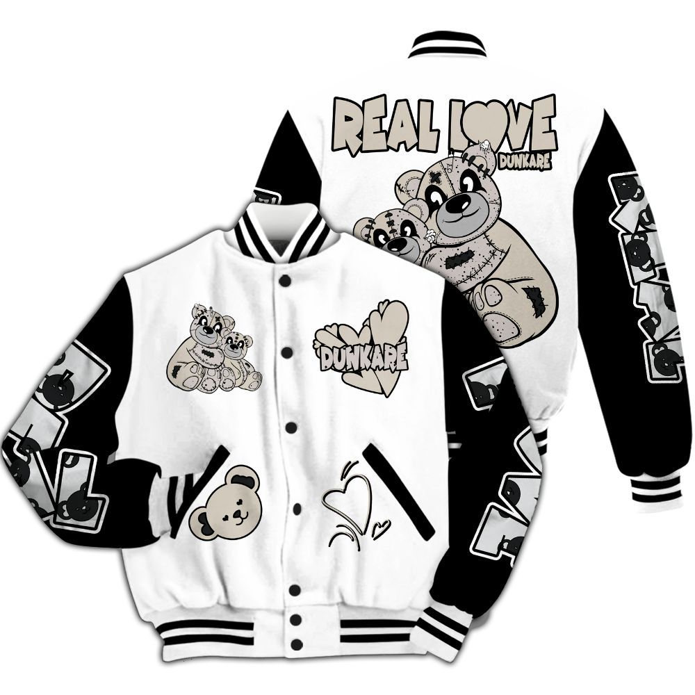 Varsity Jacket To Match Retro Reverse Metallic 5s - Sincere Fondness Bear All Over Print