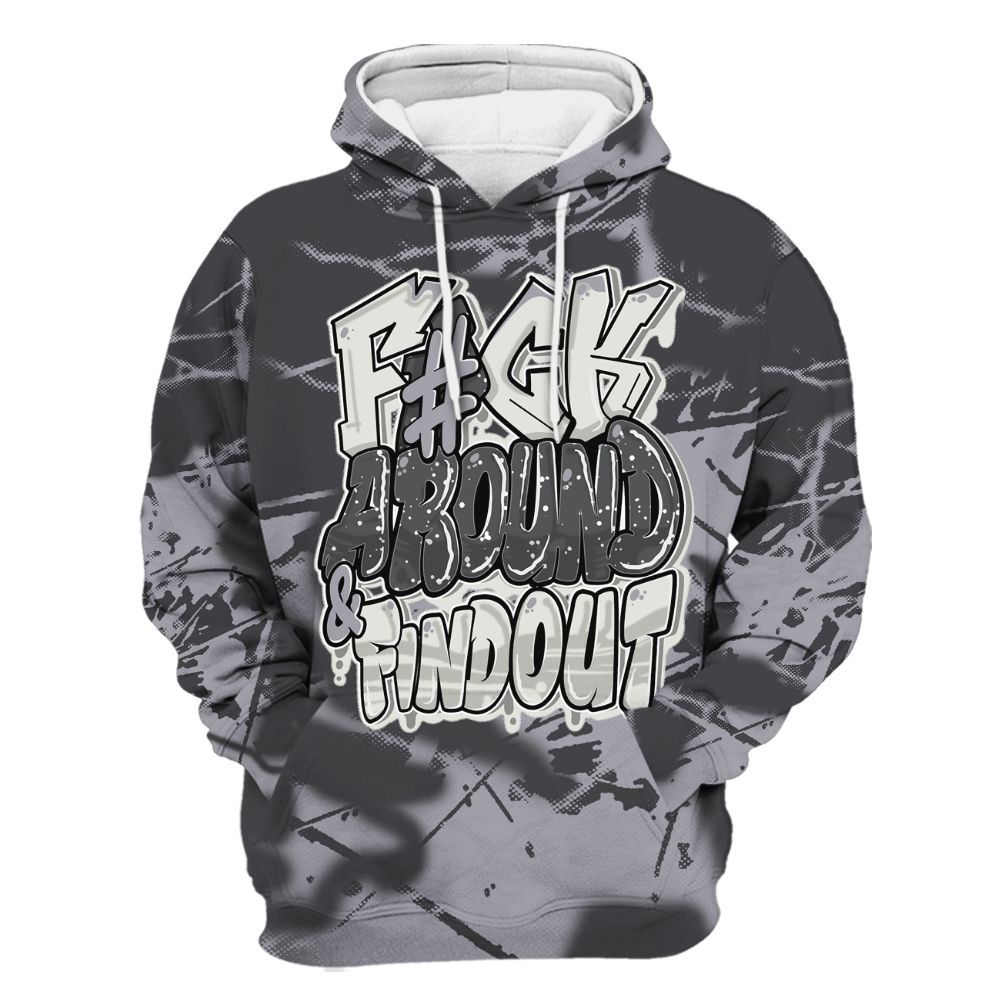 Hoodie To Match Fear 4s - F Around Find Out Graphic Profound All Over Print