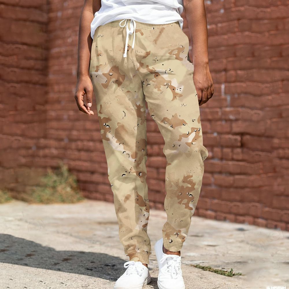 Sweatpant To Match Desert Camo 3s - Abstract Halftone Graphic All Over Print