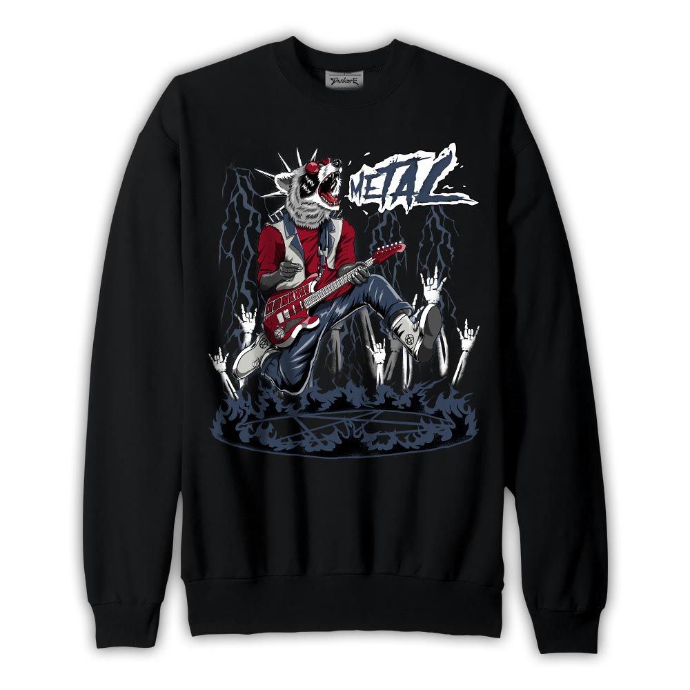 Sweatshirt To match Retro Olympic 6s Sweatshirt - Punk Rock Raccoon Graphic