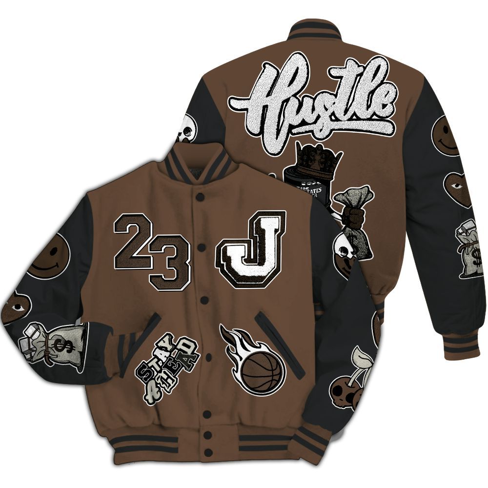 Varsity Jacket To Match Palomino 1s - Hustles Money Number 23 All Over Print