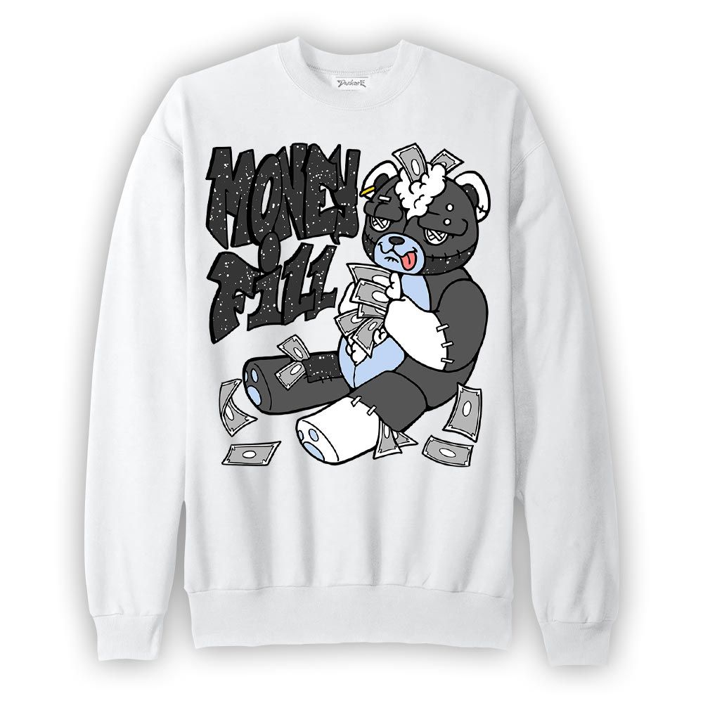 Sweatshirt To match Reverse Black White 6s Sweatshirt - Money Fill Hugz Version 2 Graphic