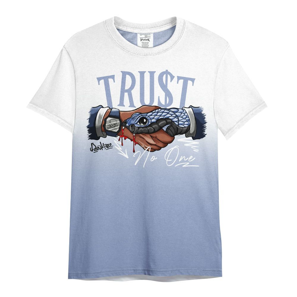 Shirt To Match Retro Blue Grey 13s - Snake Trust No One Drip All Over Print