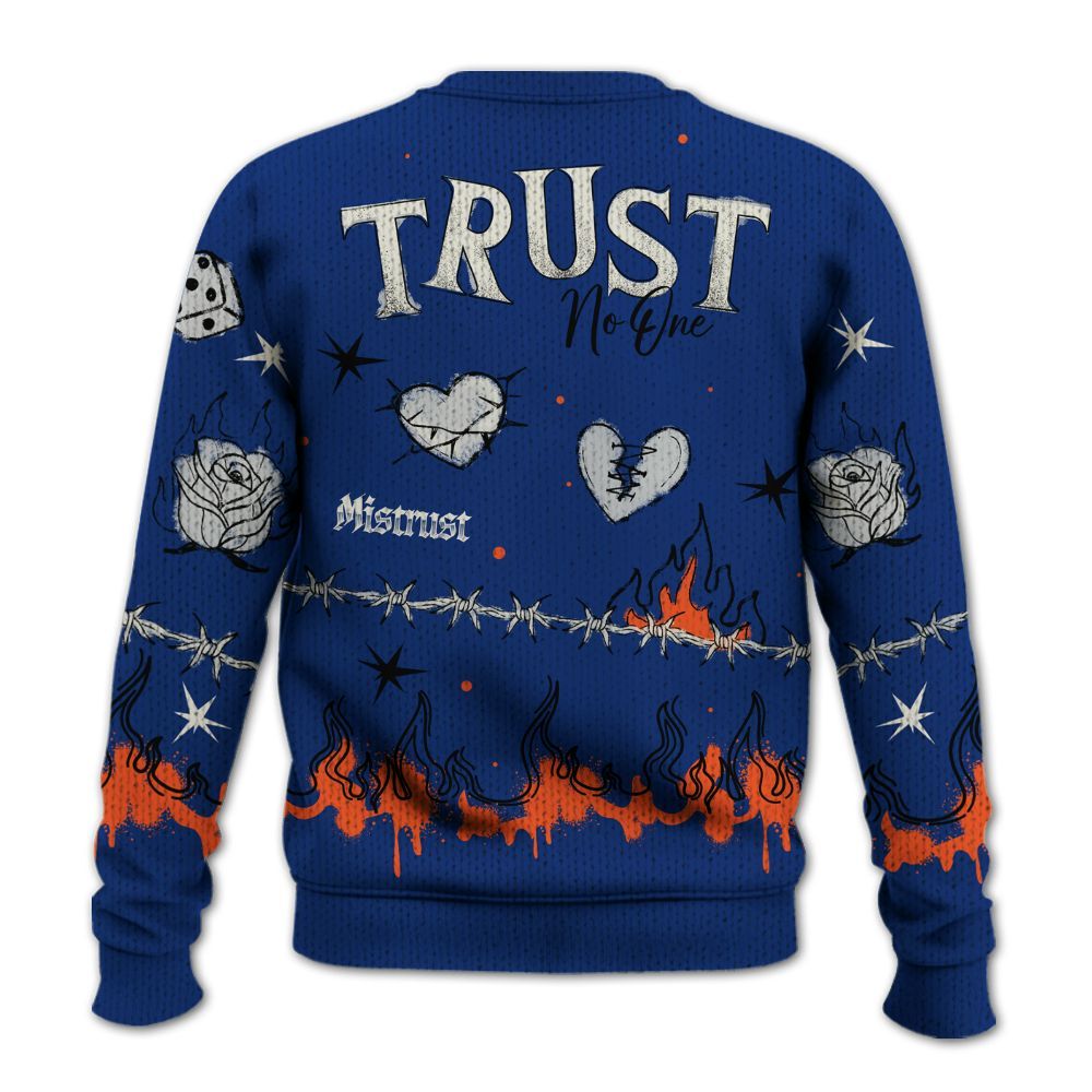 Knitted Sweater To Match Suede GS League - Trust No One Snake-Bite Doodle Crayon