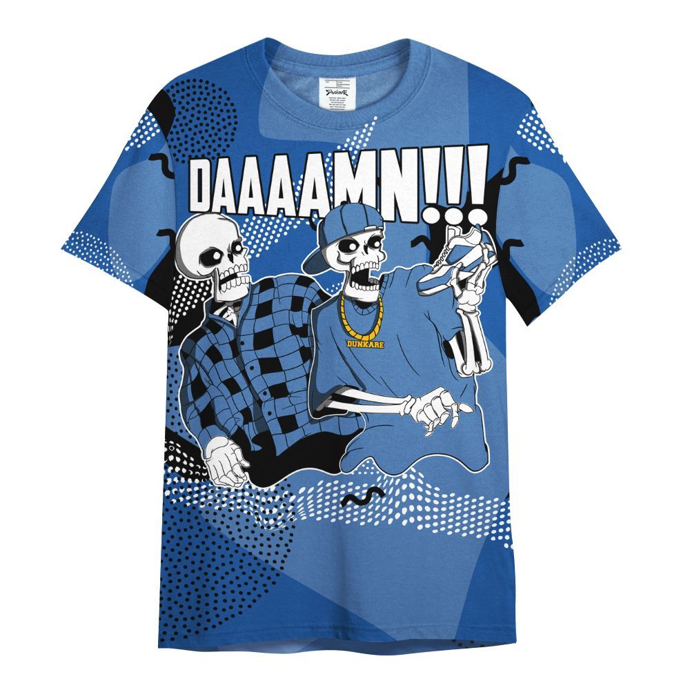 Shirt To Match Low Space Royal 11s - Graphic Meme Damnn All Over Print