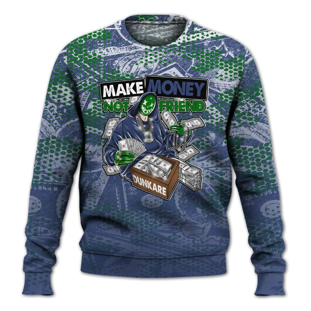 Sweatshirt To Match Midnight Navy 13s - Make Moneys Unique All Over Print