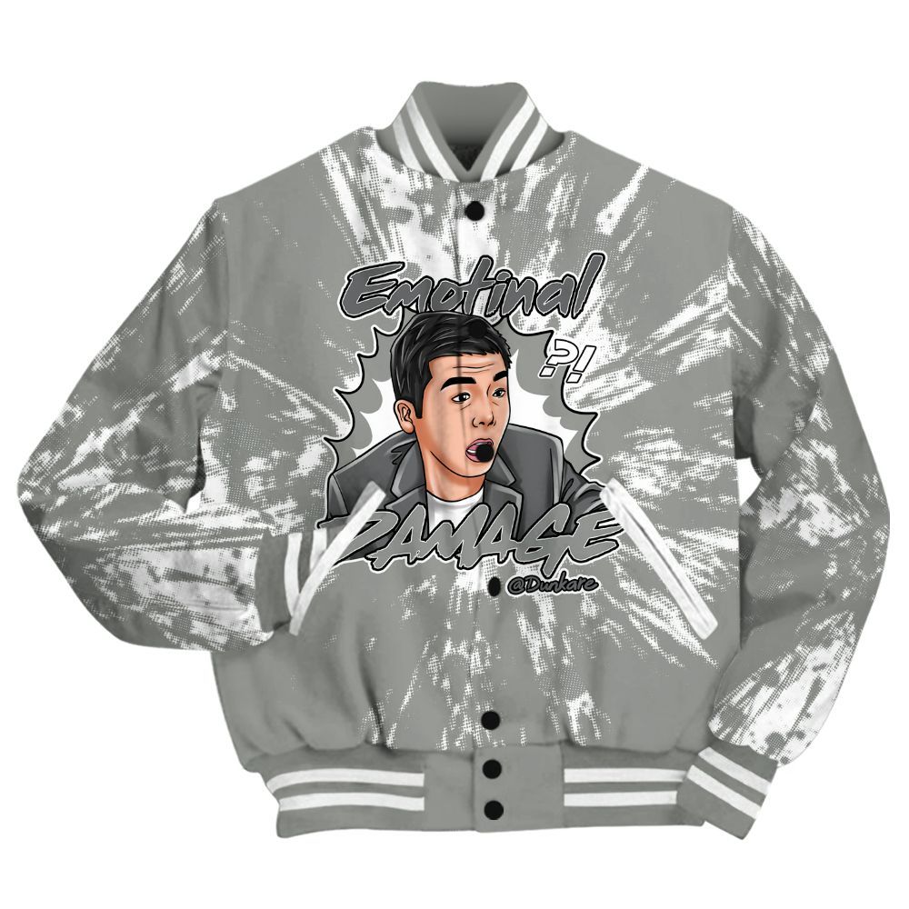 Varsity Jacket To Match Paris Cement Grey 4s Shirt - Damaged Meme Shirt Unisex Outfit All Over Print
