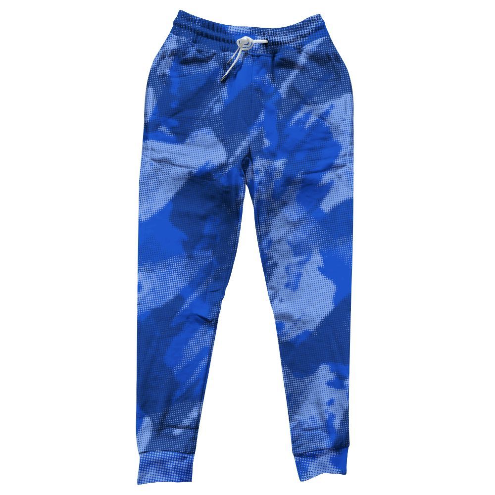 Sweatpant To Match Air Foamposite One Royal - Abstract Halftone Graphic All Over Print