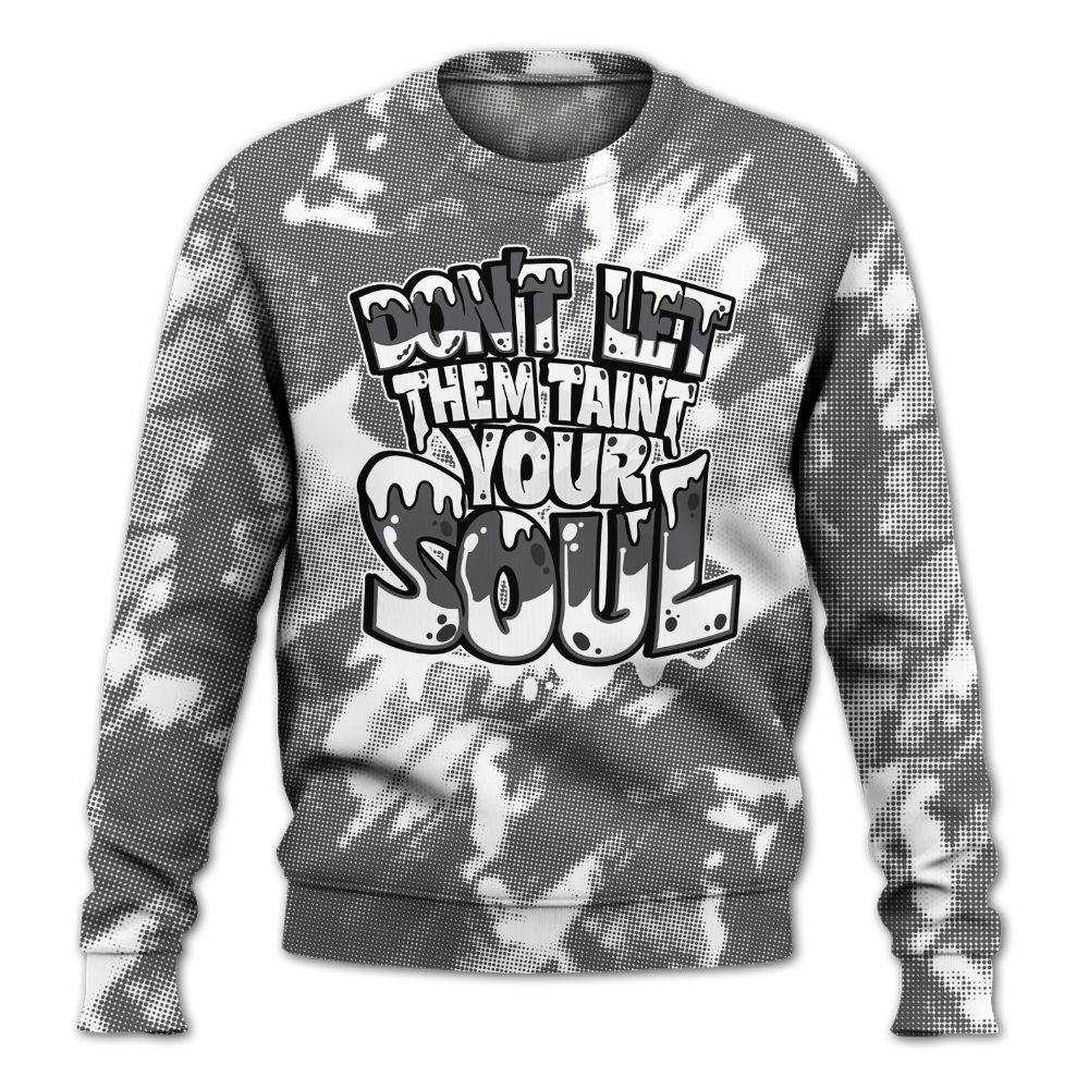 Sweatshirt To Match White Thunder 4s - Never Taint Your Soul White All Over Print