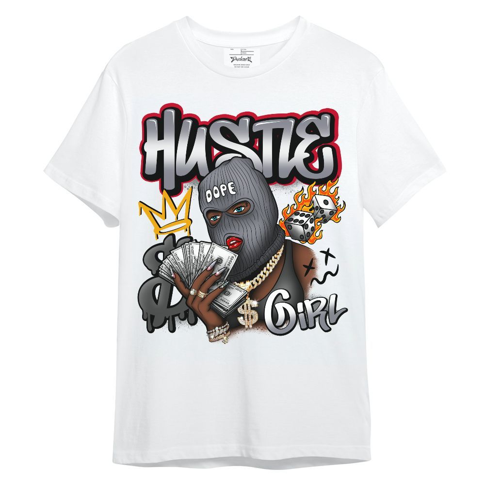 Shirt To Match Retro Black Flint 13s - Money Hustles Girl Streetwear Unisex Shirt