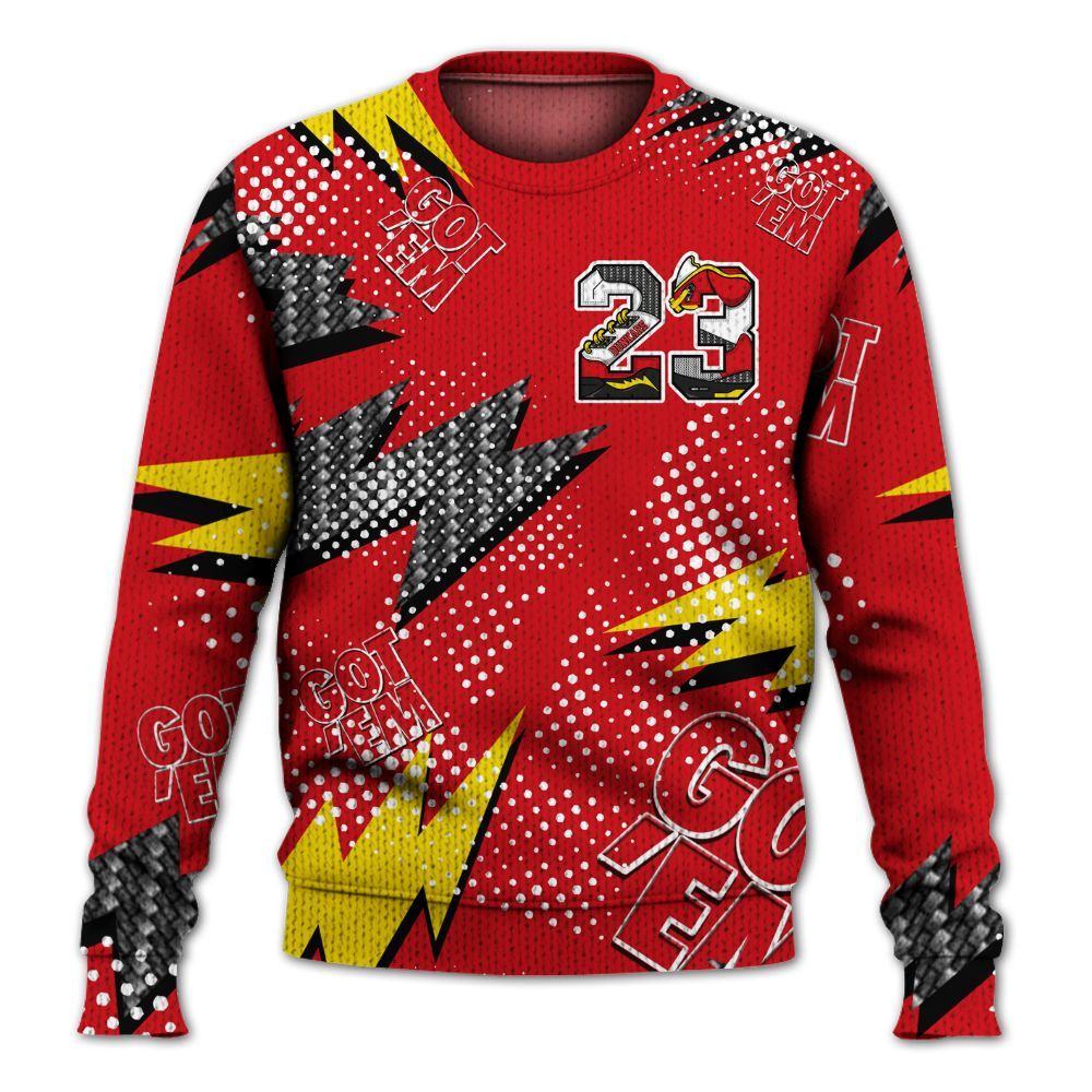 Sweater To Match Ferrari 14s - 23 Custom Name 5s Graphic