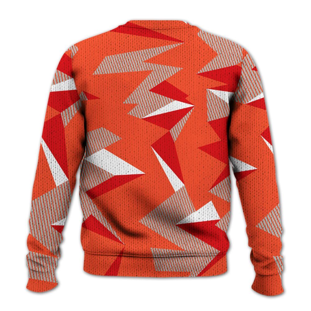 Knitted Sweater To Match Air Max 1 86 Cosmic Clay - Geometric Camouflage Pattern