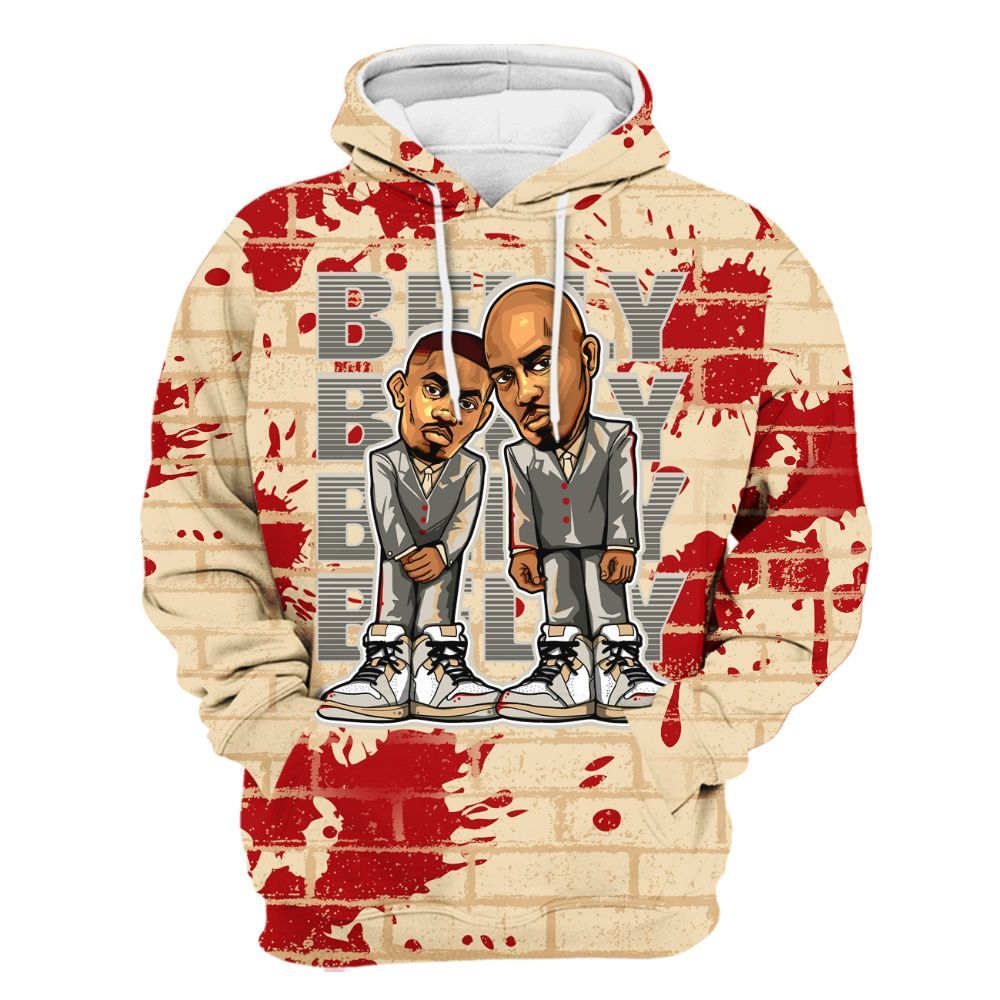 Hoodie To Match Dunk Low Strawberry Waffle - Belly Sneakers Graphic Halloween All Over Print