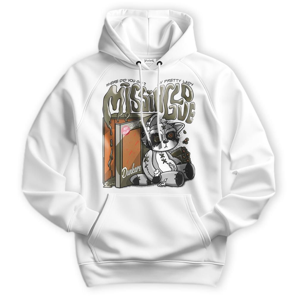 Sweatshirt To Match Hoodie Missing Love Raccoon, Olive 5s, To Match Sneaker Olive 5s DNY
