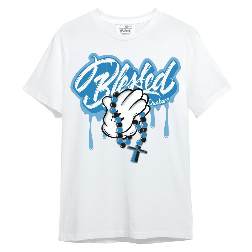 Shirt To Match Retro University Blue 9s - God Blessed Drip Unisex Shirt