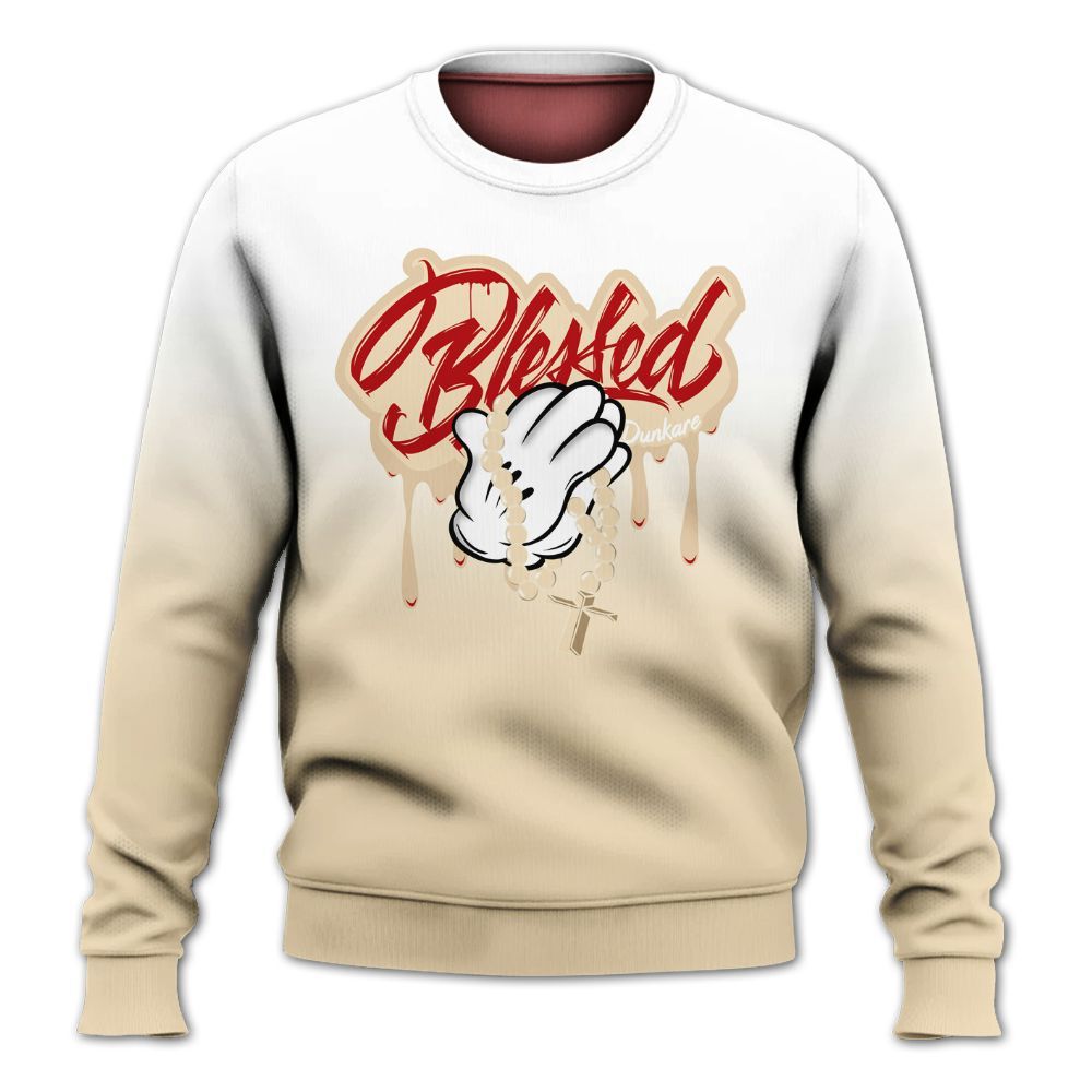 Sweatshirt To Match Dunk Low Strawberry Waffle - God Blessed Drip All Over Print