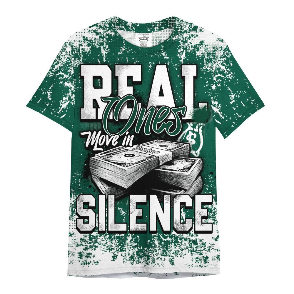 Shirt To Match Oxidized Green 4s - Move In Silence Money Street Retro All Over Print