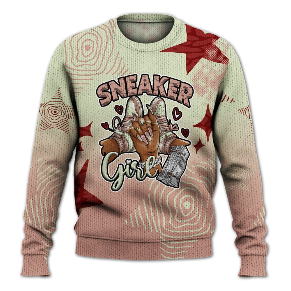 Knitted Sweater To Match Valentines Day 3s - Sneakerz Girlz Unique Starz