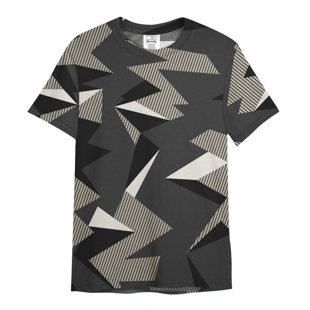 Shirt To Match RM Light Bone 4s - Geometric Camouflage Pattern All Over Print
