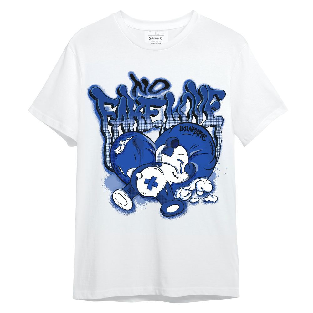 Shirt To Match Air Foamposite One Royal - No Fake Love Unisex Shirt