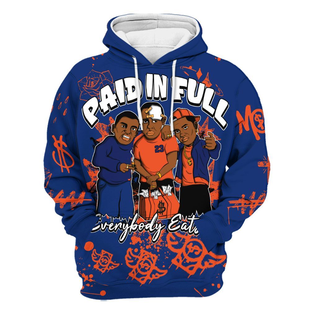 Hoodie To Match Suede GS League - Everybody Paid In Full Crayon All Over Print