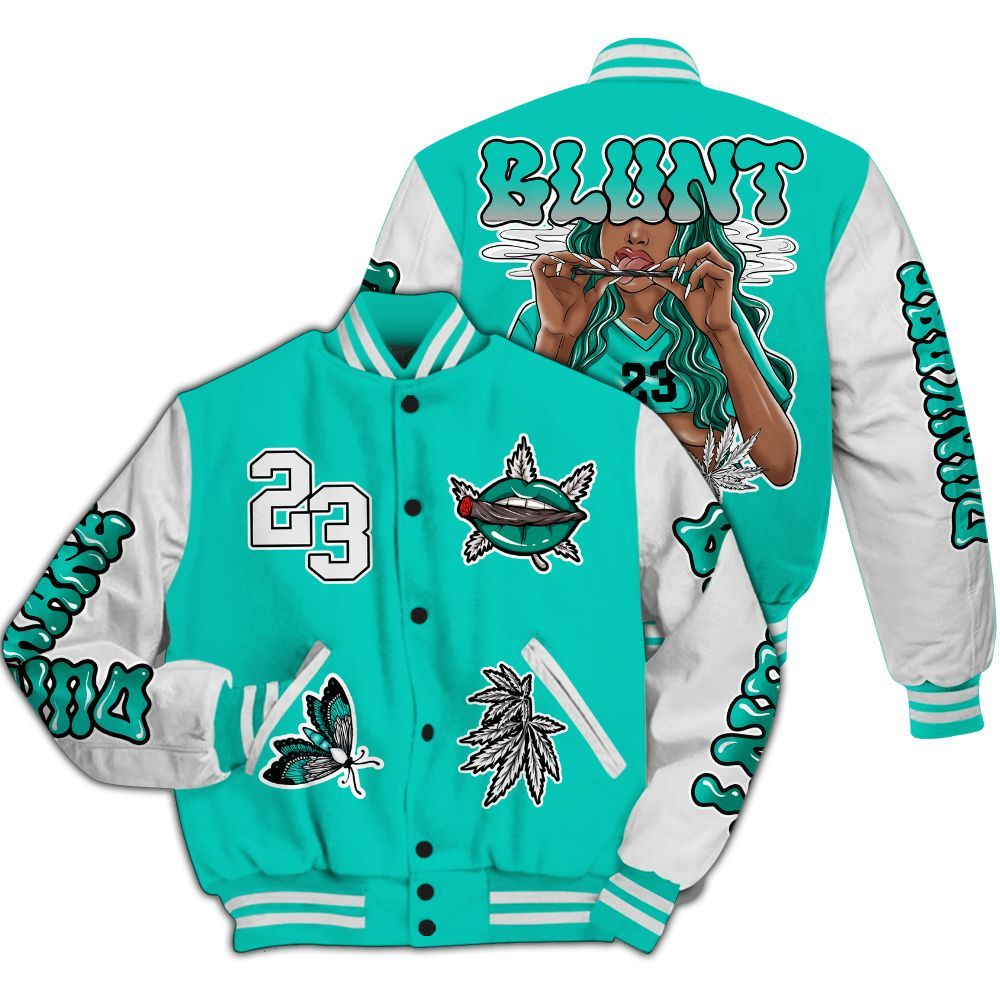 Varsity Jacket To Match Dunk Low Clear Jade - Bluntz Unique All Over Print