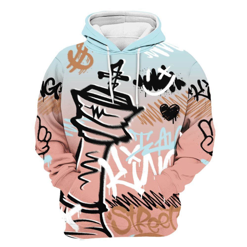 Hoodie To Match Dunk Low Glacier Arctic - Street King Chess Streetwear All Over Print
