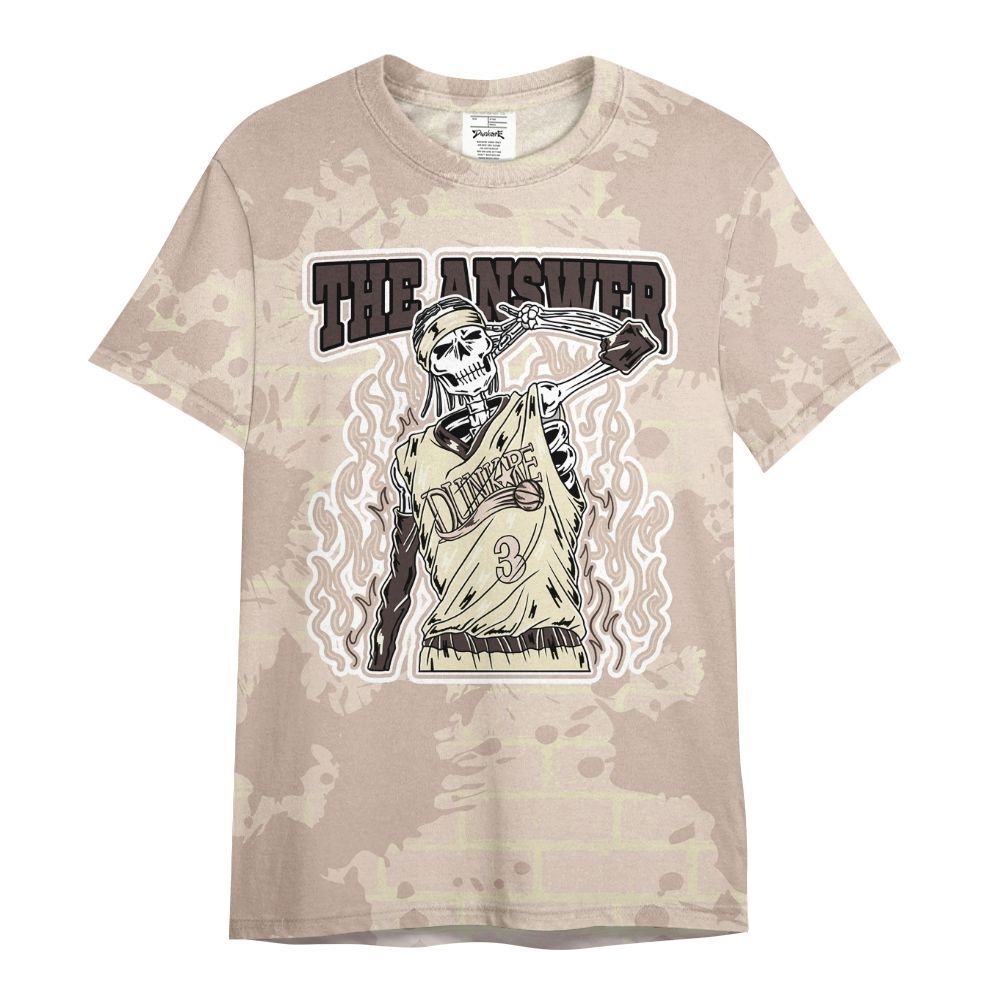 Shirt To Match A Ma Maniere X Fossil Stone 4s - Allen Answer Skeleton Brick All Over Print