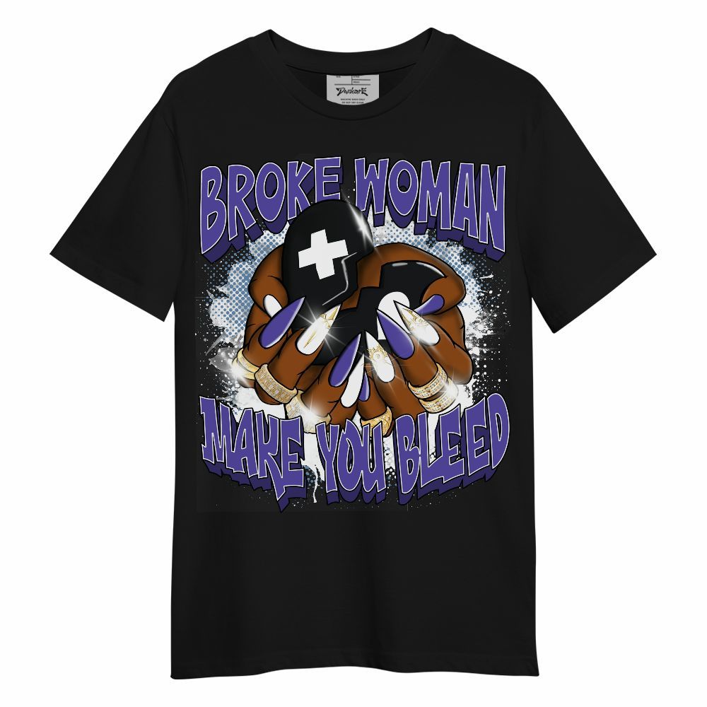 Shirt To Match Retro Concord 5s - Broke Woman Heart Retro Unisex Shirt