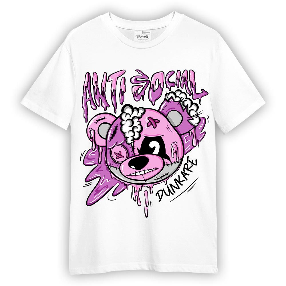 Shirt To Match Hyper Violet 4s T-- Hate Social Bear T-Shirt Unisex