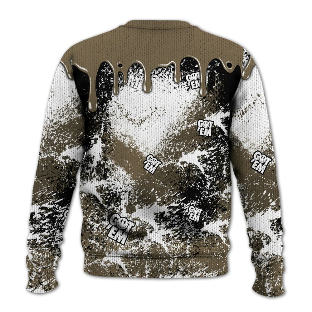 Knitted Sweater To Match Olive 9s - Dripping 23 Drip