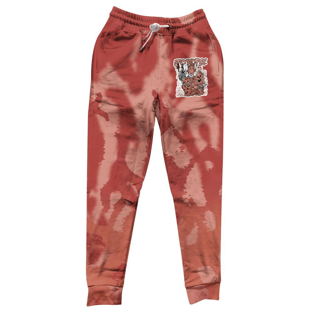 Sweatpant To Match Dune Red 13s - Apocalypse Skeleton Burn All Over Print