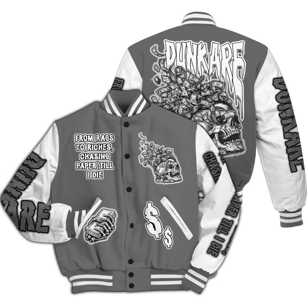 Varsity Jacket To Match Retro Stealth 12s - From Rags To Riches All Over Print