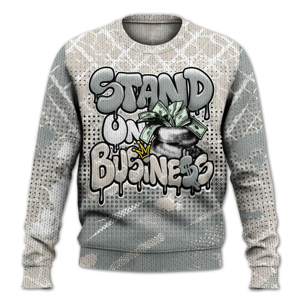 Sweater To Match Retro Pure Money 3s - Halftone Stand Business Dripping Graphic