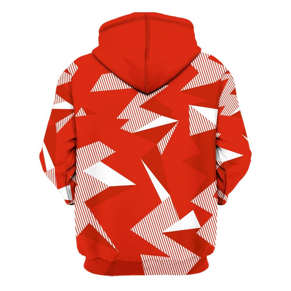 Hoodie To Match Retro Cherry 11s - Geometric Camouflage Pattern All Over Print