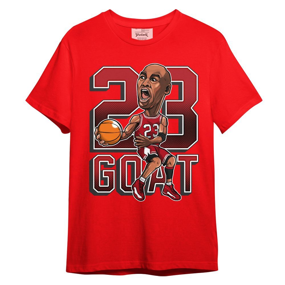 Shirt To Match Bred Velvet 11s - Legend G.O.A.T Basketball Shirt Graphic Unisex Shirt