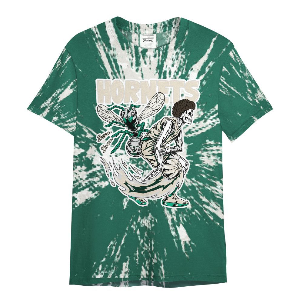 Shirt To Match Oxidized Green 4s - Hornets Skeleton Luxury All Over Print