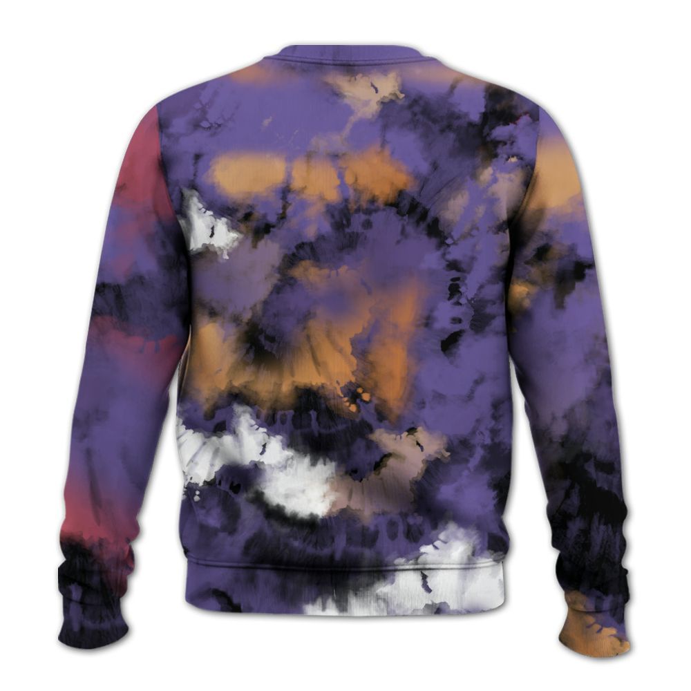 Sweatshirt To Match Book Sunset 1s - God Blessed Tie Dye All Over Print