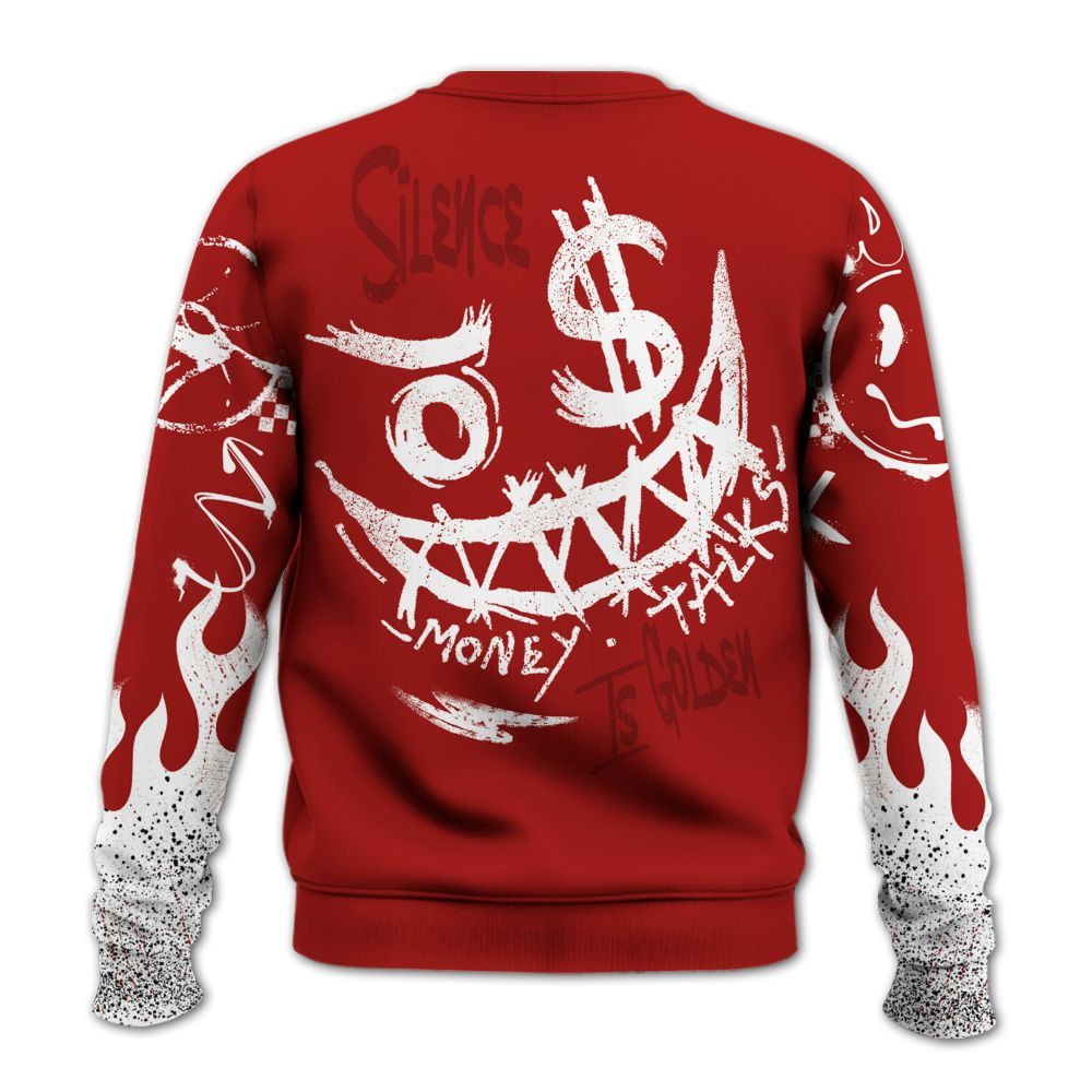 Sweatshirt To Match Red Taxi 12s - Mouth Burning Street Style All Over Print
