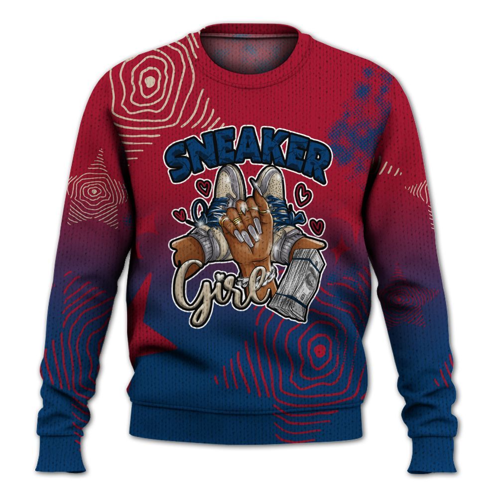 Knitted Sweater To Match Rare Air 4s - Sneakerz Girlz Unique Starz