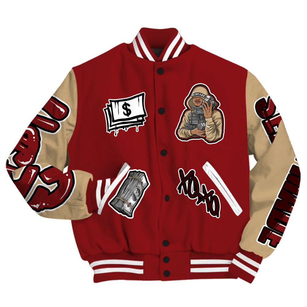 Varsity Jacket To Match Bin 23 3s - Selfmade Unique All Over Print