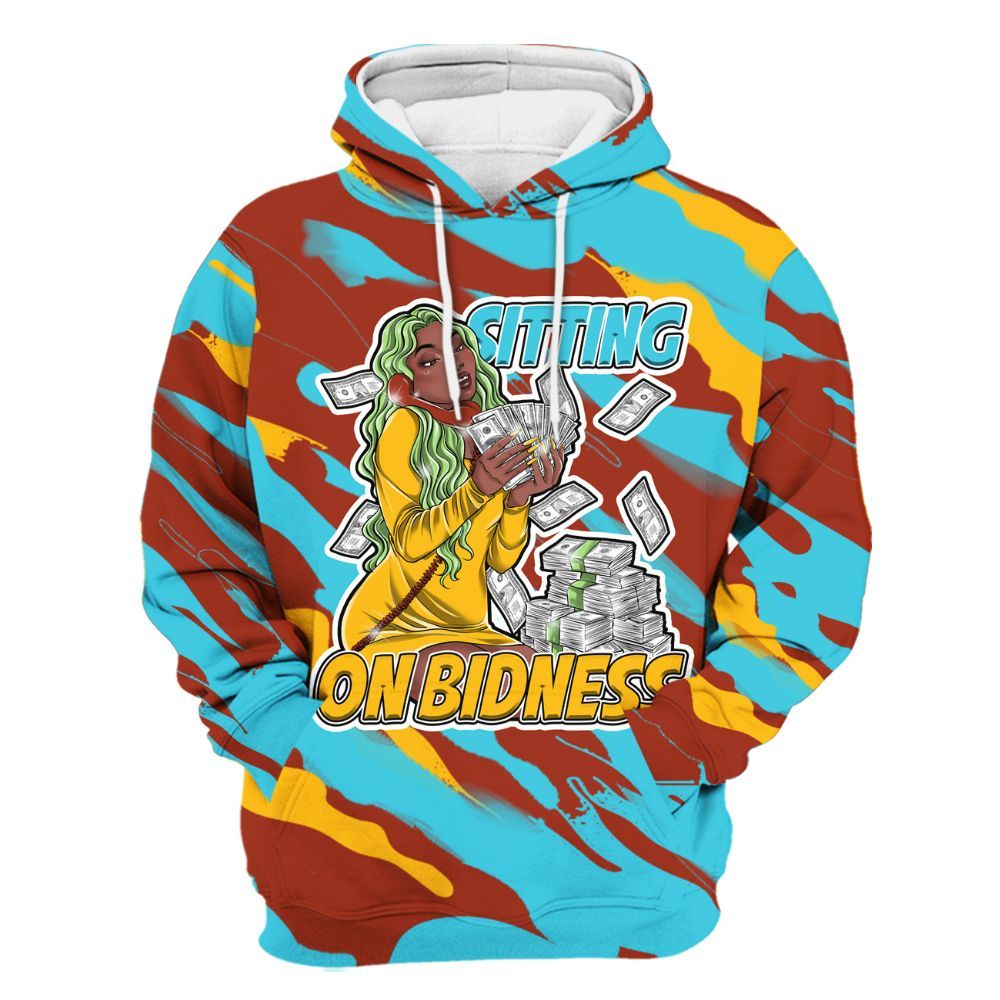 Hoodie To Match SB Dunk Di'Orr Greenwood - Bidness Colored All Over Print